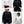Load image into Gallery viewer, nikita oversized black hoodie sweashirt sweater ecru off white sand queen line drawing empowering boyfriend jumper embroidered stitching
