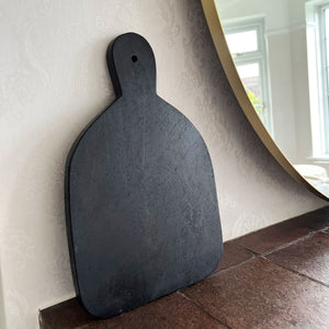 NIKITA x Bloomingville elegant black cutting board, created from dark, heavy marble. Ideal for serving food to guests in your home and keep on display. Perfect gift for couples.