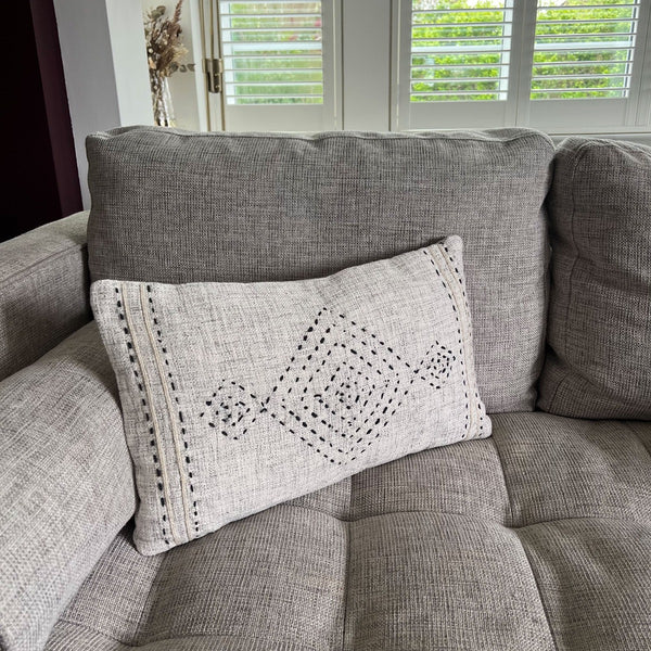 NIKITA x Bloomingville cotton cushion with aztec pattern for living room or bedroom. Ideal new home gift for her.