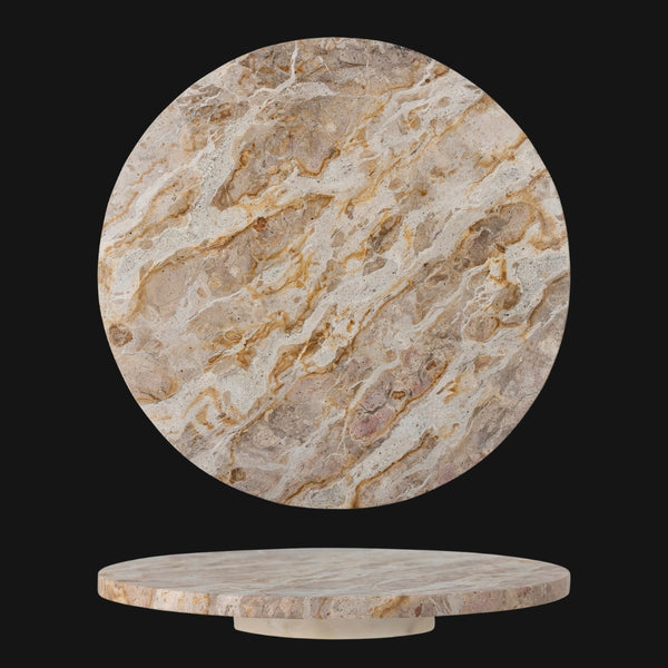 NIKITA x Bloomingville solid marble turntable to use and display on your dining room table. A spinning tray to serve cheese and meats to your guests. Perfect new home gift for couples.
