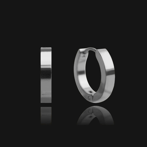 NIKITA Pixi small silver hoop earrings. Huggie hoops for women made with a quality water-resistant, hypoallergenic stainless steel base. Christmas everyday jewellery gift for her.
