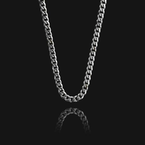 NIKITA cuban chain necklace. A waterproof, silver quality chain, with a hypoallergenic stainless steel base. Every day jewellery gift for her.